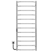 Elektryczny podgrzewacz ręczników Trapezium P12 500х1300 Deffi stal nierdzewna (Chrome, JD03, Połączenie lewe)