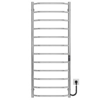 Electric heated towel rail Trapezium P12 500х1300 Deffi stainless steel (Chrome, JD03, Right connection)