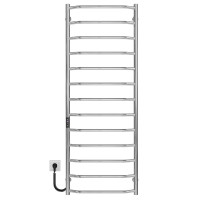 Elektrischer Handtuchwärmer Trapezium P13 500х1400 Deffi edelstahl (Chrom, JD03, Linker Anschluss)