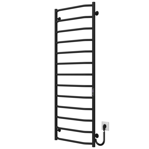 Elektrischen Handtuchwärmer kaufen Trapezium P13 500х1400 Deffi edelstahl (Schwarz, JD03, Richtige Verbindung) 