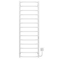 Elektrischer Handtuchwärmer Trapezium P14 500х1500 Deffi edelstahl (Weiss, WD03, Richtige Verbindung)