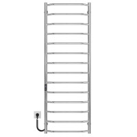 Electric heated towel rail Trapezium P14 500х1500 Deffi stainless steel (Chrome, JD03, Left connection)