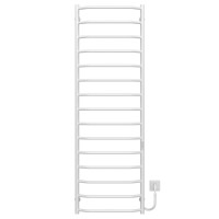 Electric heated towel rail Trapezium P15 500х1600 Deffi stainless steel (White, WD03, Right connection)
