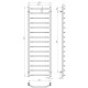 Elektrischen Handtuchwärmer kaufen Trapezium P15 500х1600 Deffi edelstahl (Chrom, JD03, Richtige Verbindung) 