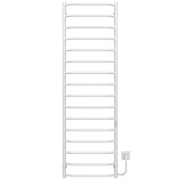 Elektrischer Handtuchwärmer Trapezium P16 500х1700 Deffi edelstahl (Weiss, WD03, Richtige Verbindung)
