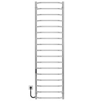 Elektrischer Handtuchwärmer Trapezium P17 500х1800 Deffi edelstahl (Chrom, JD03, Linker Anschluss)