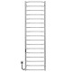 Buy electric heated towel rail Trapezium P17 500х1800 Deffi stainless steel (Chrome, JD03, Left connection)