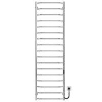Elektryczny podgrzewacz ręczników Trapezium P17 500х1800 Deffi stal nierdzewna (Chrome, JD03, Prawe połączenie)