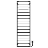 Elektryczny podgrzewacz ręczników Trapezium P17 500х1800 Deffi stal nierdzewna (Czarny, JD03, Prawe połączenie)