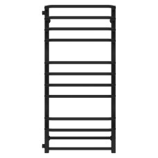 Water heated towel rail Lux P12 400х1100 Deffi stainless steel (Black, Side left connection)