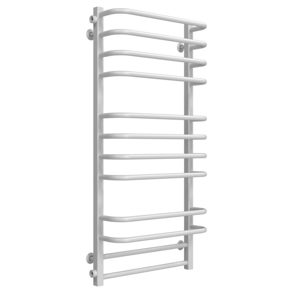 Buy water heated towel rail Lux P12 600х1100 Deffi stainless steel (White, Side left connection)