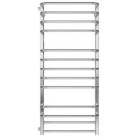 Water heated towel rail Lux P13 500х1200 Deffi stainless steel (Chrome, Side left connection)