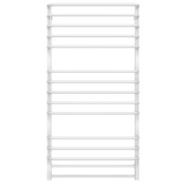 Water heated towel rail Lux P15 700х1400 Deffi stainless steel (White, Bottom connection)