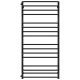 Buy water heated towel rail Lux P16 700х1500 Deffi stainless steel (Black, Side left connection)