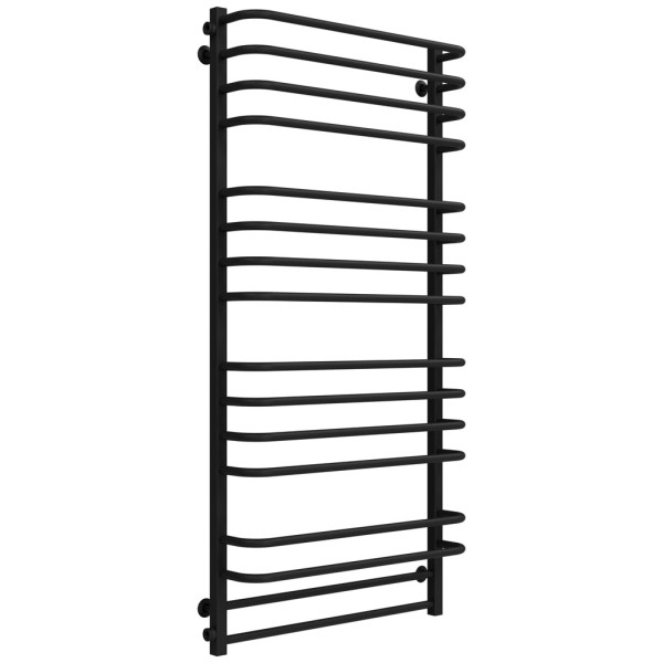 Buy water heated towel rail Lux P16 700х1500 Deffi stainless steel (Black, Side left connection)