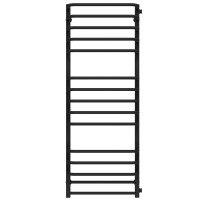 Water heated towel rail Lux P15 600х1400 Deffi stainless steel (Black, Side right connection)