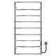 Buy electric heated towel rail Aquamix P9 500х1000 Deffi stainless steel (Chrome, JD03, Right connection)