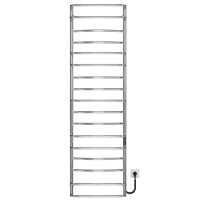 Electric heated towel rail Aquamix P17 500х1800 Deffi stainless steel (Chrome, JD03, Right connection)