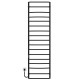 Buy electric heated towel rail Aquamix P17 500х1800 Deffi stainless steel (Black, JD03, Left connection)