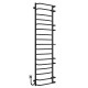 Buy electric heated towel rail Aquamix P17 500х1800 Deffi stainless steel (Black, JD03, Left connection)