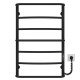Buy electric heated towel rail Aquamix P7 500х800 Deffi stainless steel (Black, JD03, Right connection)