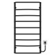 Buy electric heated towel rail Aquamix P9 500х1000 Deffi stainless steel (Black, JD03, Right connection)