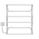 Buy electric heated towel rail Aquamix P6 500х600 Deffi stainless steel (White, WD03, Left connection)