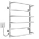 Buy electric heated towel rail Aquamix P6 500х600 Deffi stainless steel (White, WD03, Left connection)