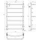 Купити рушникосушарку електричну Аквамікс П7 500х800 Deffi нержавіюча сталь (Білий, WD03, Праве підключення)