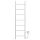 Buy electric heated towel rail Orion P7 200х1200 Deffi stainless steel (White, WD03, Right connection)