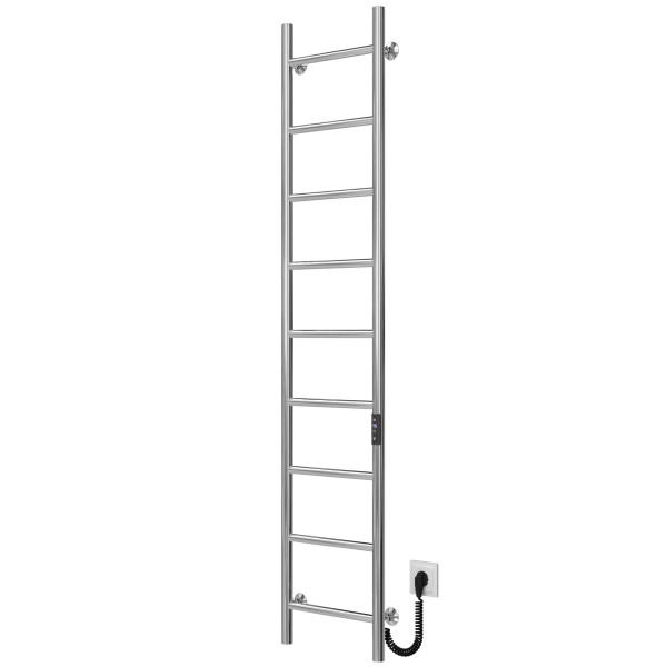 Buy electric heated towel rail Orion P9 300х1600 Deffi stainless steel (Chrome, JD03, Right connection)