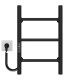 Buy electric heated towel rail Orion P3 300х500 Deffi stainless steel (Black, JD03, Left connection)