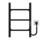 Buy electric heated towel rail Orion P3 300х500 Deffi stainless steel (Black, JD03, Right connection)