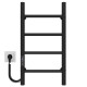 Buy electric heated towel rail Orion P4 300х600 Deffi stainless steel (Black, JD03, Left connection)