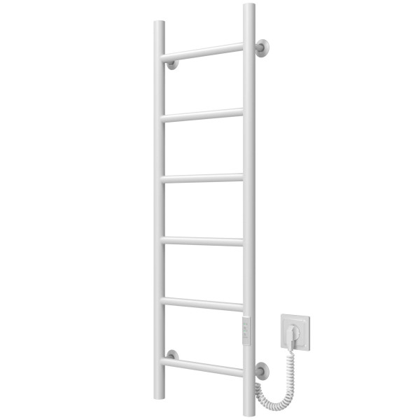 Buy electric heated towel rail Orion P6 300х1000 Deffi stainless steel (White, WD03, Right connection)