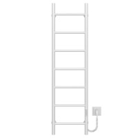 Electric heated towel rail Orion P7 300х1200 Deffi stainless steel (White, WD03, Right connection)