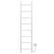 Buy electric heated towel rail Orion P8 300х1400 Deffi stainless steel (White, WD03, Right connection)