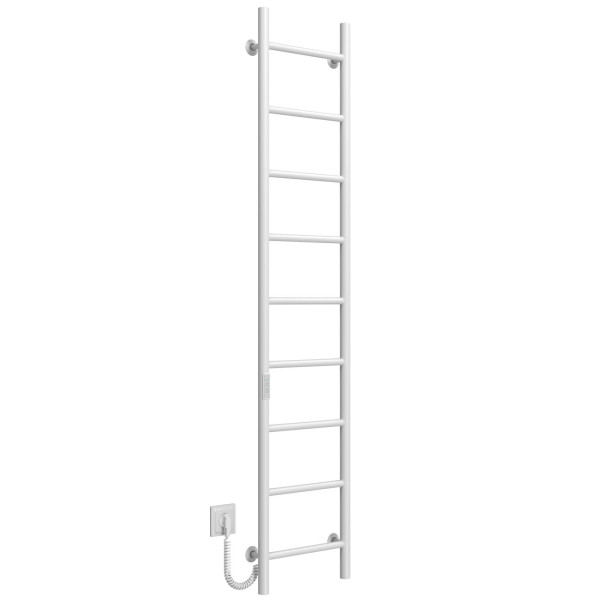 Buy electric heated towel rail Orion P9 400х1600 Deffi stainless steel (White, WD03, Left connection)