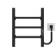 Buy electric heated towel rail Orion P3 400х400 Deffi stainless steel (Black, JD03, Right connection)