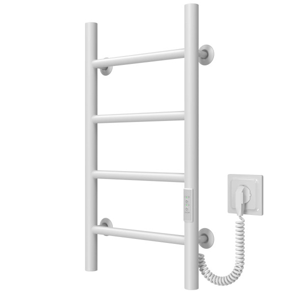 Buy electric heated towel rail Orion P4 400х600 Deffi stainless steel (White, WD03, Right connection)