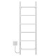 Buy electric heated towel rail Orion P6 400х1000 Deffi stainless steel (White, WD03, Left connection)