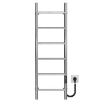 Electric heated towel rail Orion P6 400х1000 Deffi stainless steel (Chrome, JD03, Right connection)