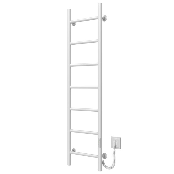 Buy electric heated towel rail Orion P7 400х1200 Deffi stainless steel (White, WD03, Right connection)