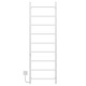 Buy electric heated towel rail Orion P9 500х1600 Deffi stainless steel (White, WD03, Left connection)