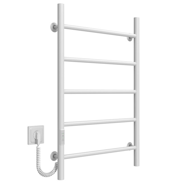 Buy electric heated towel rail Orion P5 500х800 Deffi stainless steel (White, WD03, Left connection)