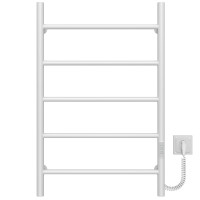 Electric heated towel rail Orion P5 500х800 Deffi stainless steel (White, WD03, Right connection)