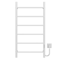 Electric heated towel rail Orion P6 500х1000 Deffi stainless steel (White, WD03, Right connection)