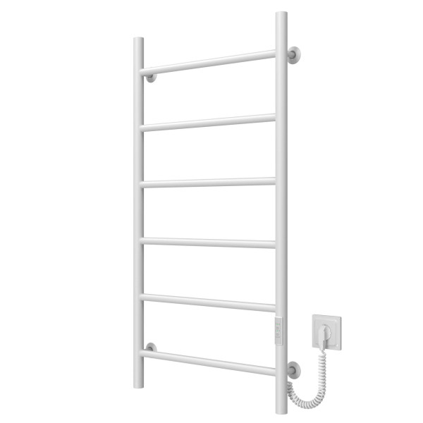 Buy electric heated towel rail Orion P6 500х1000 Deffi stainless steel (White, WD03, Right connection)