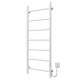 Buy electric heated towel rail Orion P7 500х1200 Deffi stainless steel (White, WD03, Right connection)