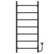 Buy electric heated towel rail Orion P7 500х1200 Deffi stainless steel (Black, JD03, Right connection)